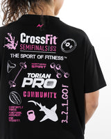 CrossFit® Baggy Top Patchwork - TORIAN PRO Women overSized crop top