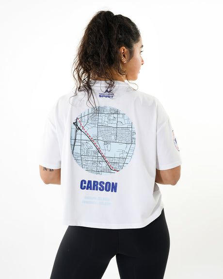 CrossFit® Baggy Top Map Collector WEST COAST CLASSIC Women oversized crop top