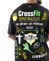 CrossFit® Smurf Patchwork - COPA SUR T-shirt oversize unisexe