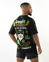 CrossFit® Smurf Patchwork - COPA SUR T-shirt oversize unisexe