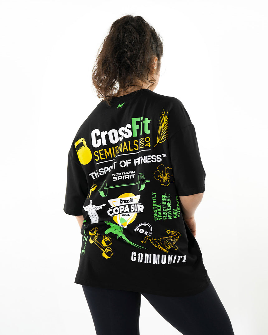 CrossFit® Smurf Patchwork - COPA SUR T-shirt oversize unisexe