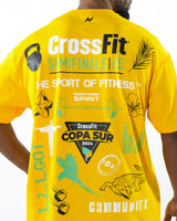 CrossFit® Smurf Patchwork - COPA SUR T-shirt oversize unisexe