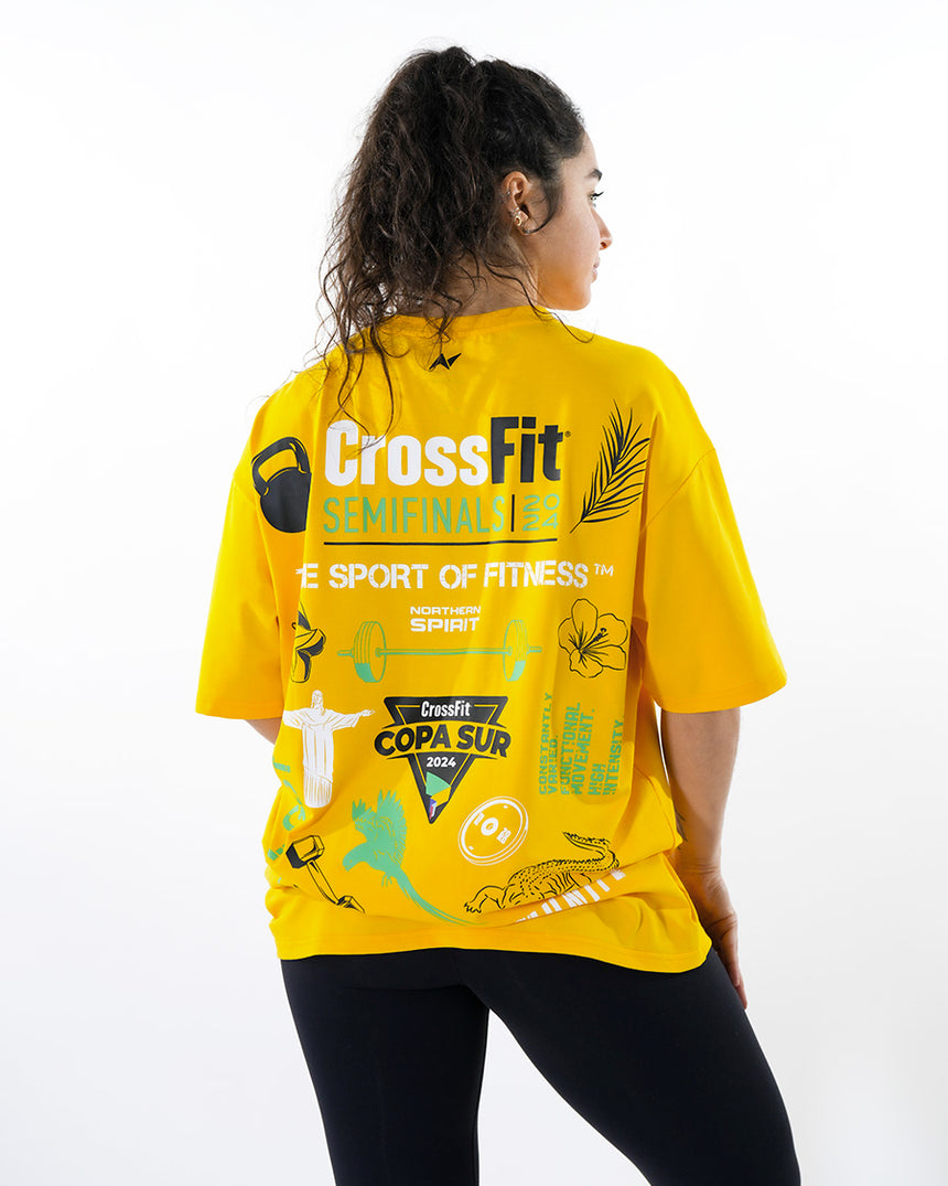 CrossFit® Smurf Patchwork - COPA SUR Unisex oversized T-shirt