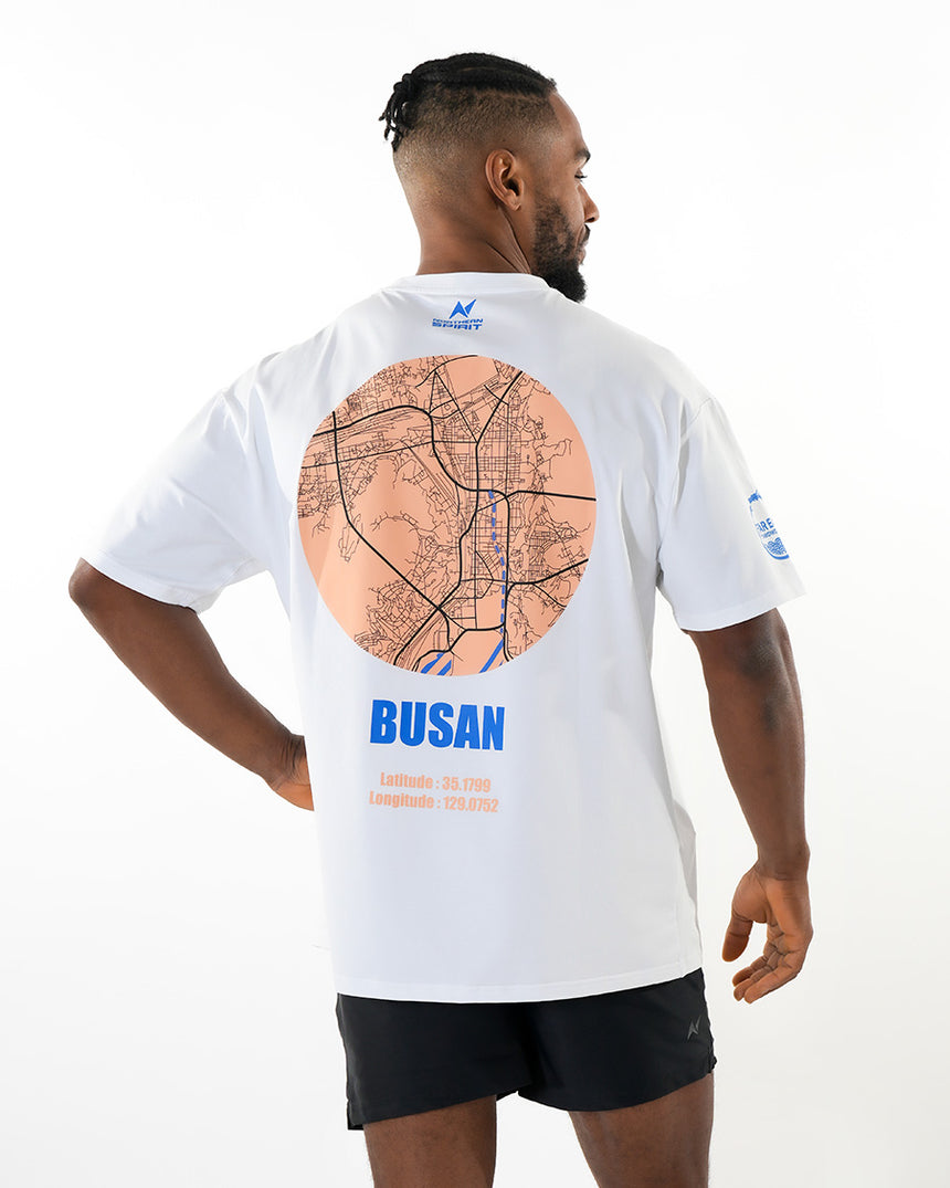 CrossFit® Smurf Map Collector - FAR EAST THROWDOWN Unisex oversized T-shirt