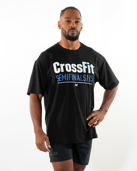 CrossFit® Smurf Patchwork Collector - Far East Throwdown Unisex oversized T-shirt Ink
