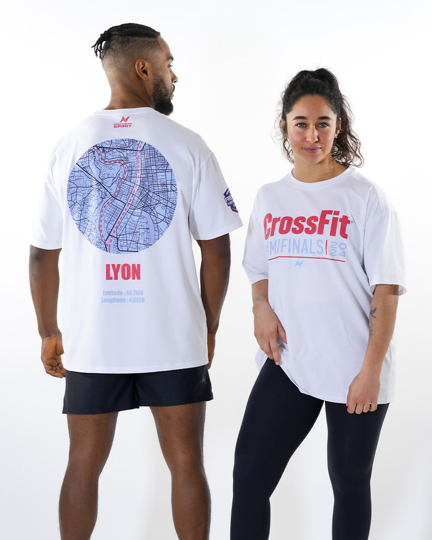 CrossFit® Smurf Map Collector -  FRENCH THROWDOWN Unisex oversized T-shirt