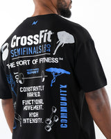 CrossFit® Smurf Patchwork - Renegade games Unisex overSized T-shirt