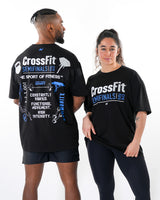 CrossFit® Smurf Patchwork - Renegade games T-shirt oversize unisexe