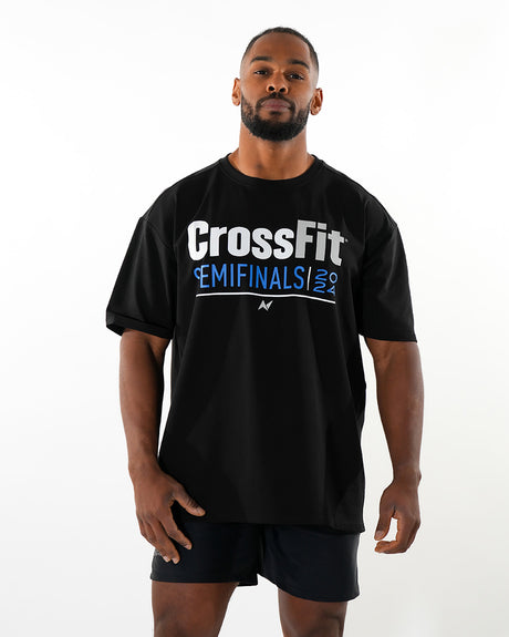 CrossFit® Smurf Patchwork Collector - Renegade games Unisex oversized T-shirt ink