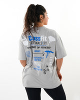 CrossFit® Smurf Patchwork - Renegade games Unisex overSized T-shirt