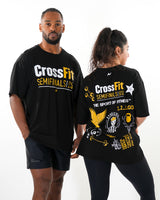 CrossFit® Smurf Patchwork - SYNDICATE CROWN T-shirt oversize unisexe