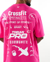 CrossFit® Smurf Patchwork - TORIAN PRO T-shirt oversize
 unisexe