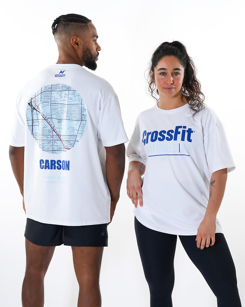 CrossFit® Smurf Map Collector - WEST COAST CLASSIC Unisex oversized T-shirt