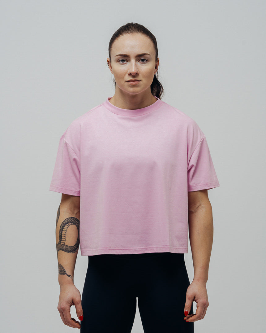 Women's Basic Oversized T-shirt - Pink