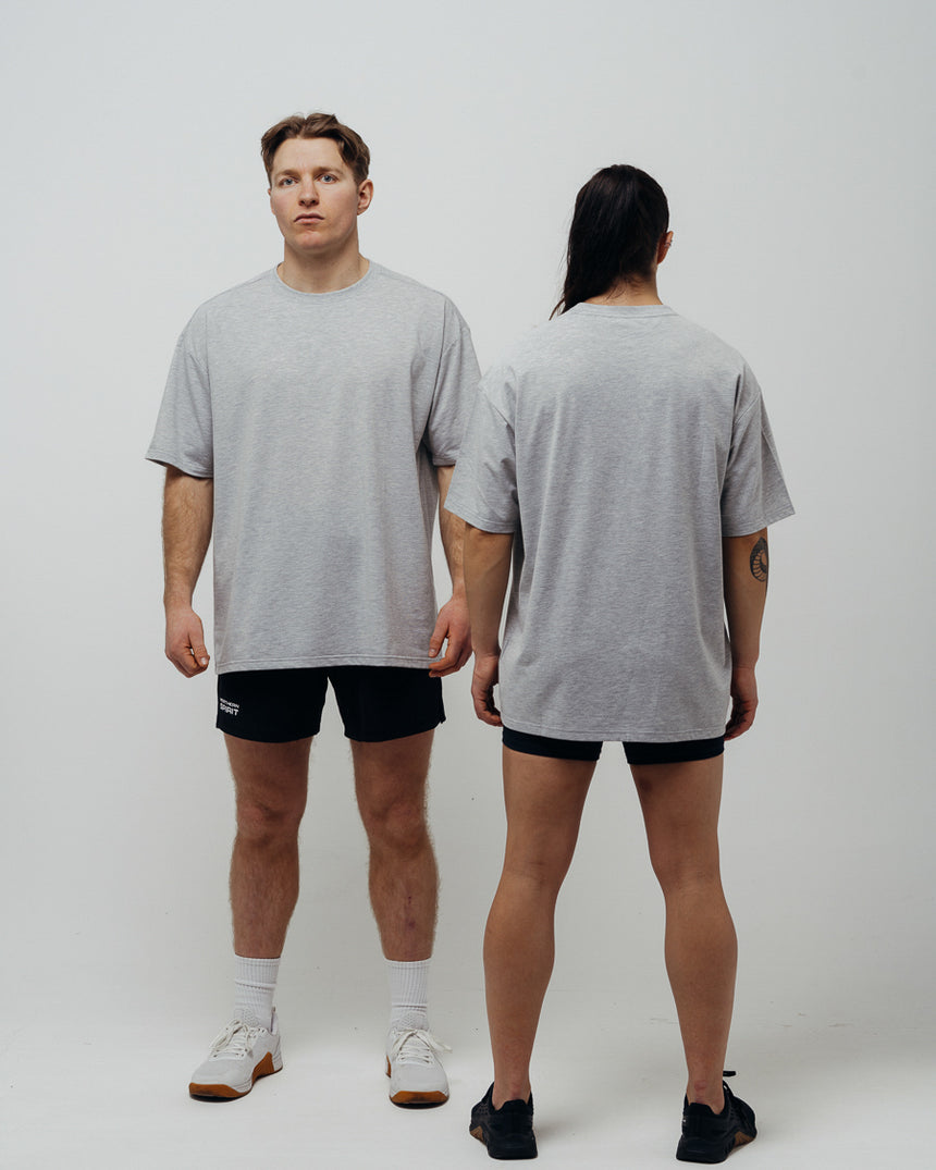Unisex Basic Oversized T-shirt - Grey