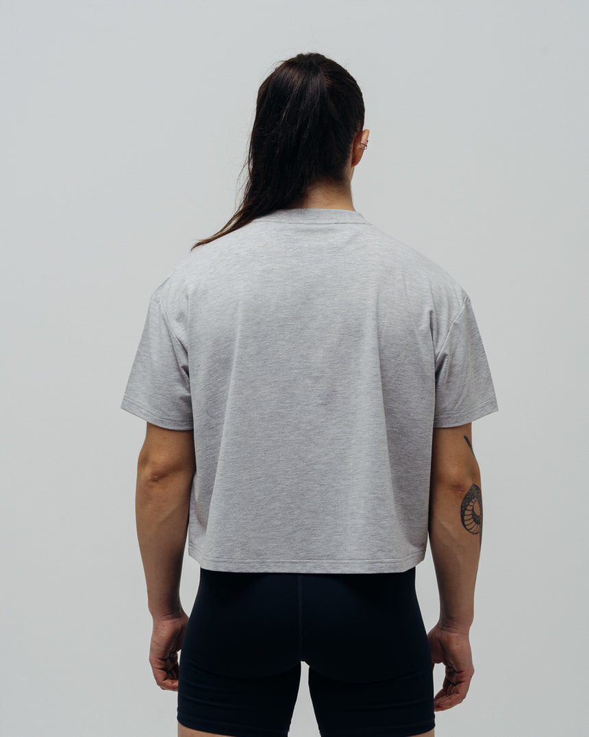 Women's Basic Oversized T-shirt - Grey