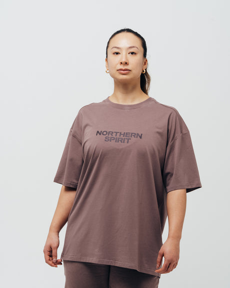 Unisex Cozy Oversized T-shirt - Brick Brown