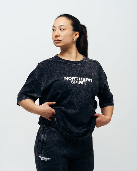 Unisex Cozy Oversized T-shirt - Washed Black