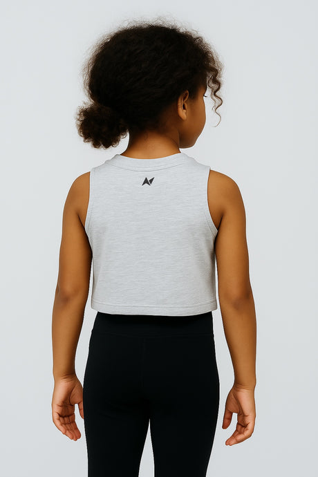 Débardeur court Core pour enfant -  Heather Light Cloud