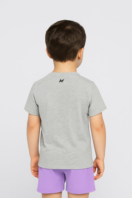 T-shirt Core pour enfant - Heather Light Cloud