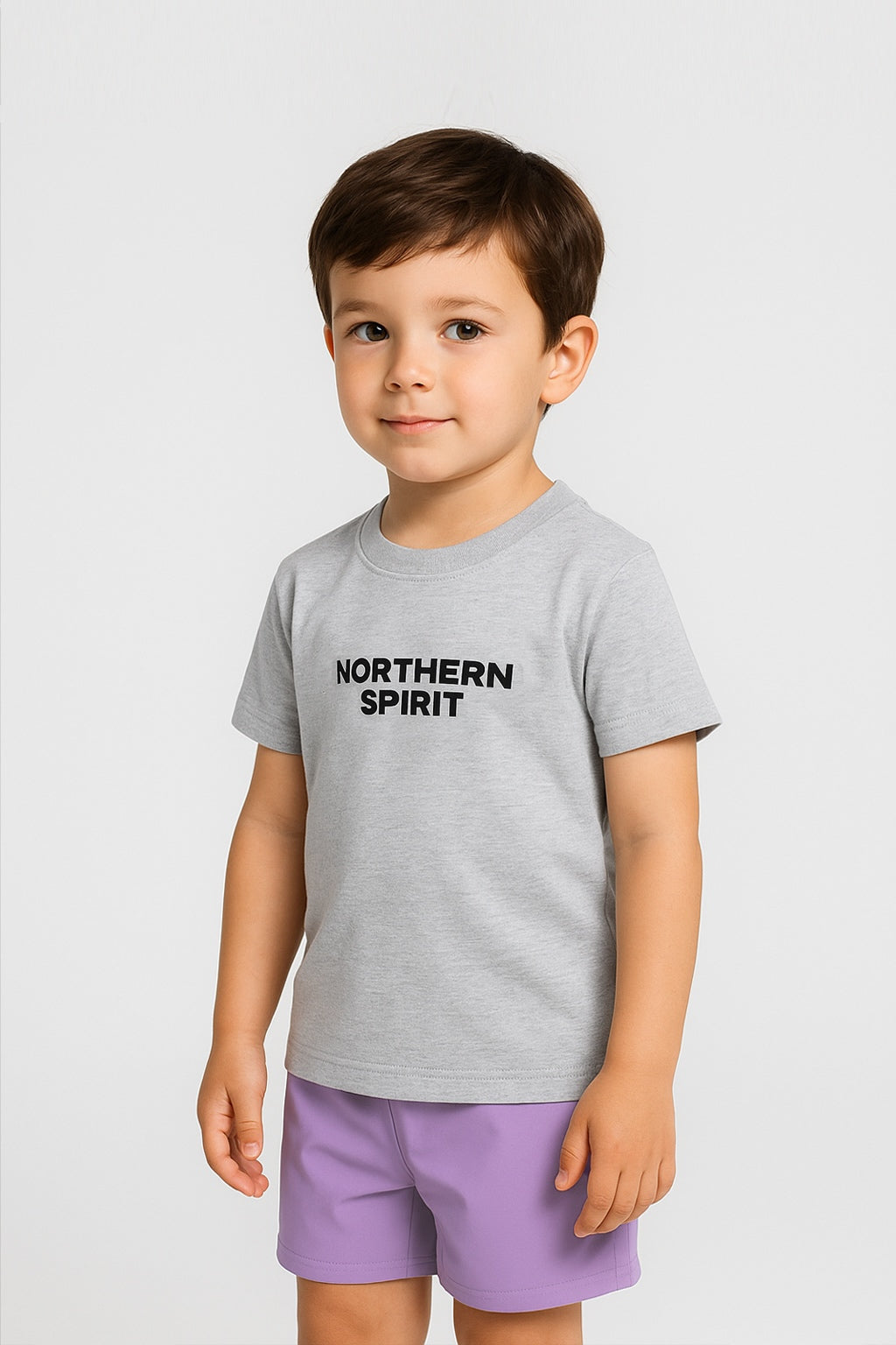 T-shirt Core pour enfant - Heather Light Cloud