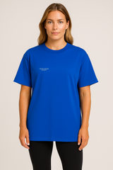 Unisex Skull Oversized T-shirt - Blue