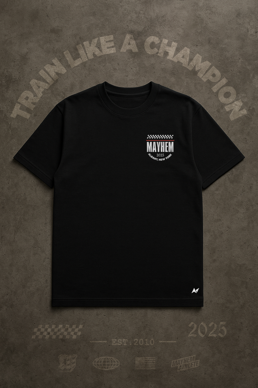 Unisex Mayhem T-shirt - Racecar Driver (Games 25 Edition)
