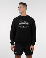 Unisex Stay True Oversized Sweatshirt - Black