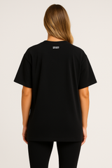 Unisex Stay True Oversized T-shirt - Black