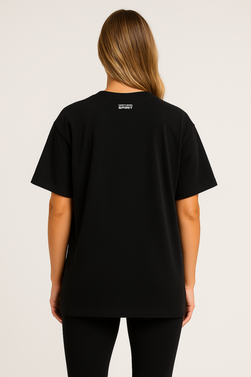 Unisex Stay True Oversized T-shirt - Black