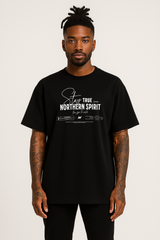 Unisex Stay True Oversized T-shirt - Black