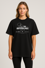 Unisex Stay True Oversized T-shirt - Black