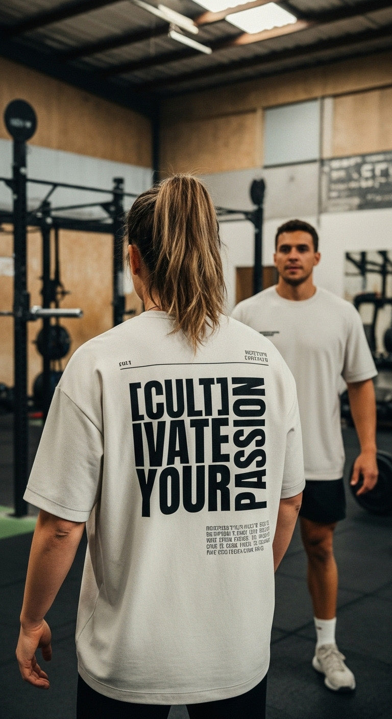 Unisex [Cult]ivate Oversized T-shirt - Beige