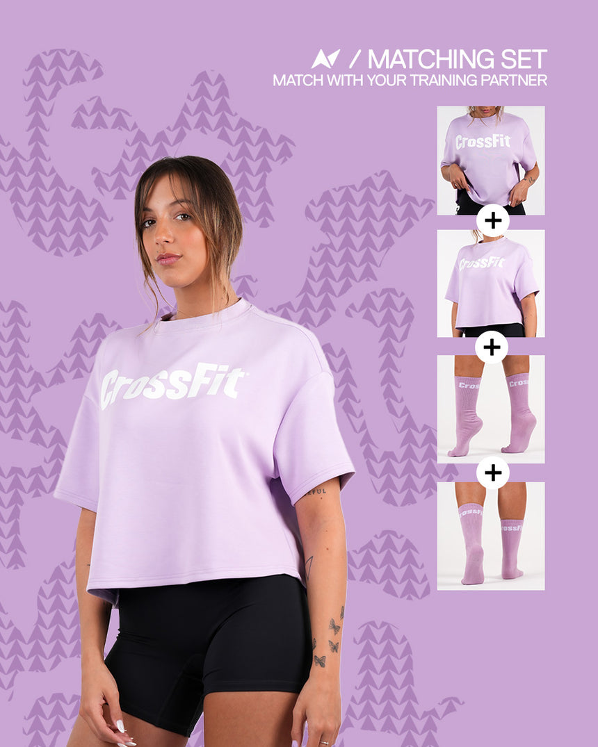 Matching set Women - oversized T-shirts Orchid Bloom